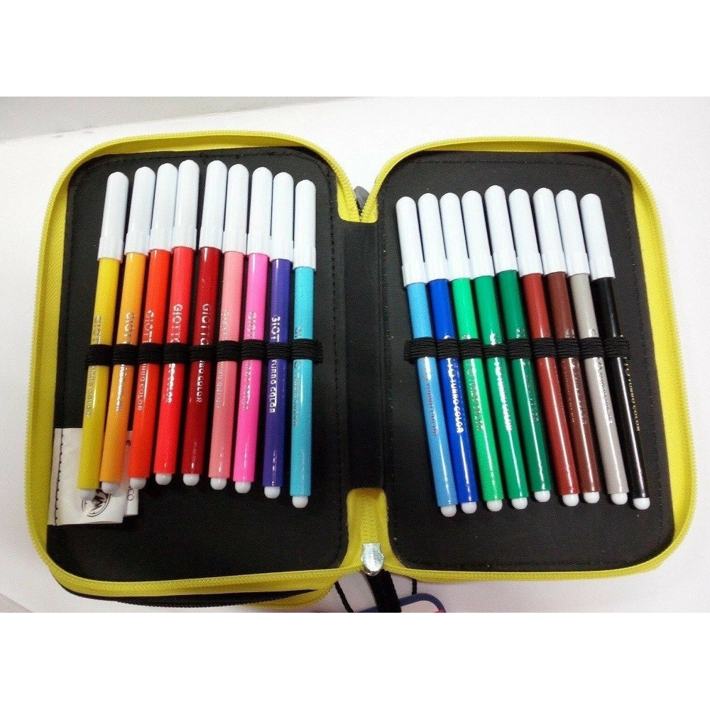 Trade Shop - Astuccio Scuola 3 Zip Join La Resistance Mutant Busters Completo Giotto Frixion -