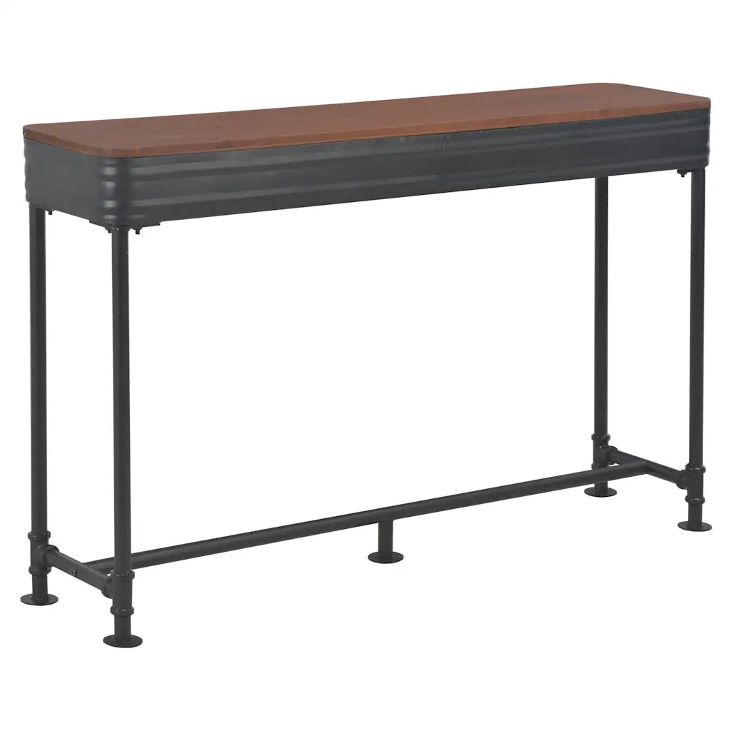Tavolo Consolle 2 Cassetti 120x30x75 cm in Massello di Abete cod mxl 60851