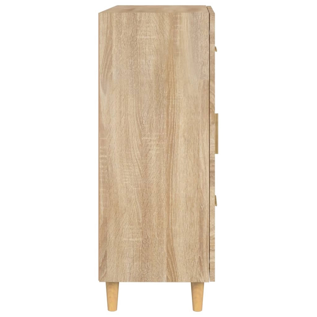 Buffet credenza cassettiera armadio mobile contenitore organizer cucina soggiorno rovere Sonoma 69,5 x 34 x 90 cm legno ingegnerizzato marrone 02_0031627