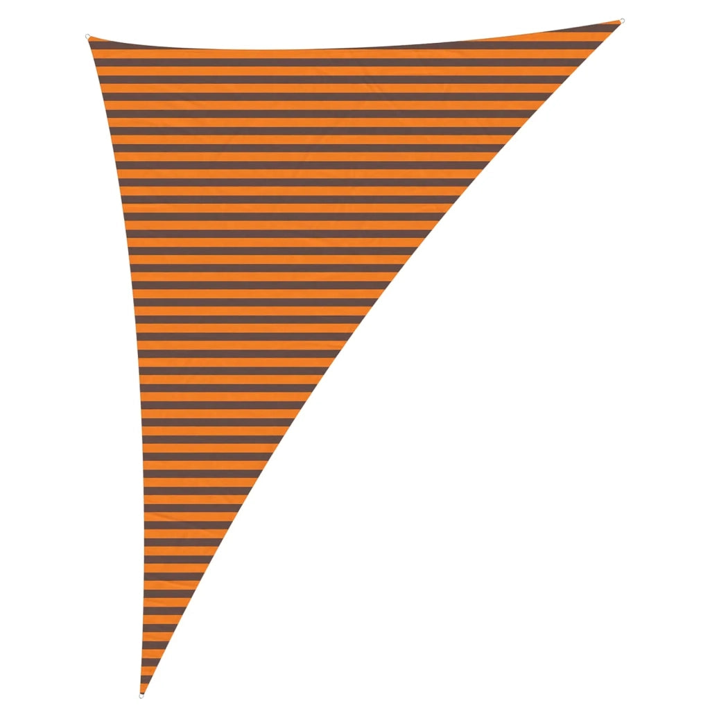Vela da ombra solare Arancione e Marrone 4 x 5 x 6,4 m