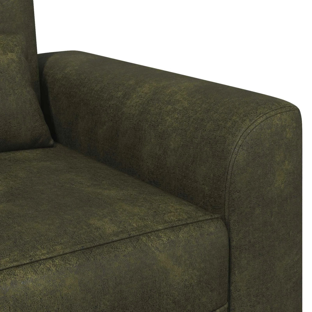 Poltrona Verde militare Pelle Scamosciata Sintetica 42042478