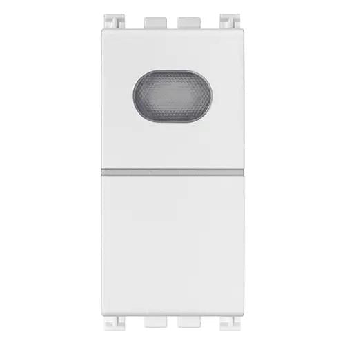 VIMAR ARKE - PULSANTE 1P NO 10A CON SPIA BIANCO