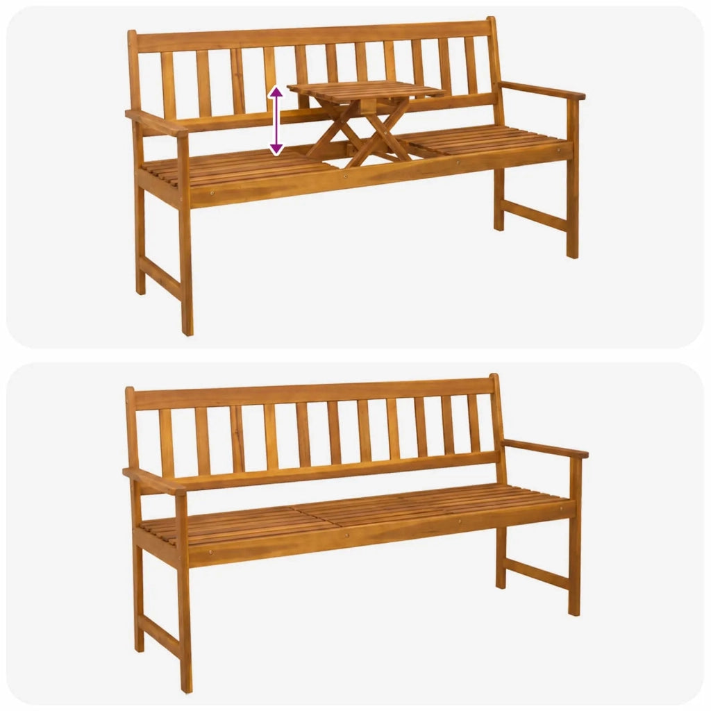 panca da giardino 158 x 55 x 89 cm Legno di Acacia Massello 42034671