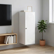 Mobiletto a muro Bianco 33 x 34,5 x 90 cm Legno ingegnerizzato 898075