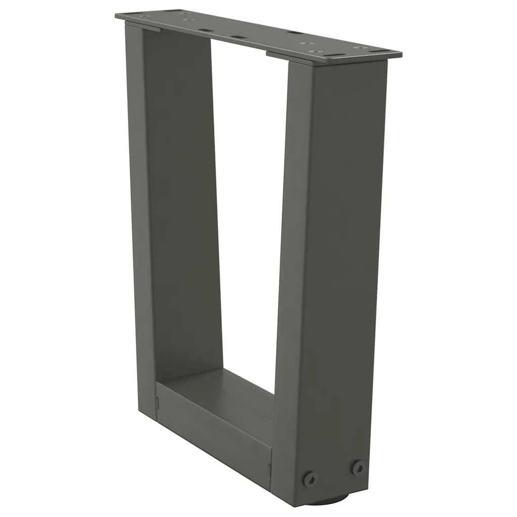 Gambe per Tavolino da CaffÃ¨ a Forma di V 2 pz Antracite 40x(30-31,3) cm Acciaio