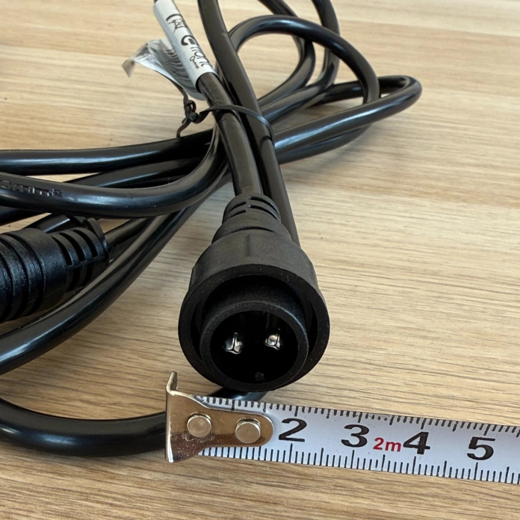 Cavo alimentazione per luci Eko-Light EKO3834 2m IP44 nero