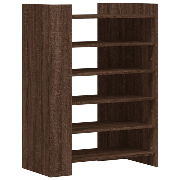Scarpiera | Mobile per scarpe Rovere Marrone 74,5x37,5x100 cm in Legno Multistrato