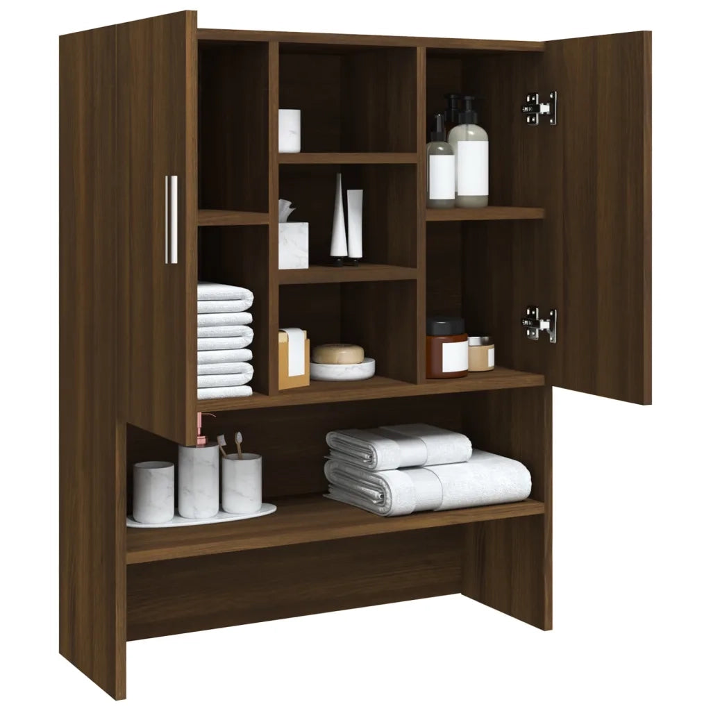 Mobile per Lavatrice Rovere Marrone 70,5x25,5x90 cm 815947