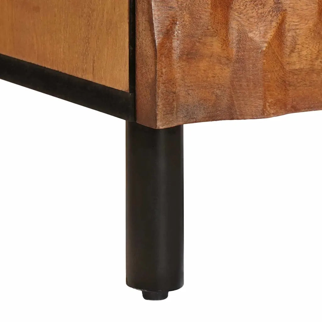 Comodino | Armadio da Notte | Mobiletto da notte con cassetto Marrone 40 x 33 x 46 cm