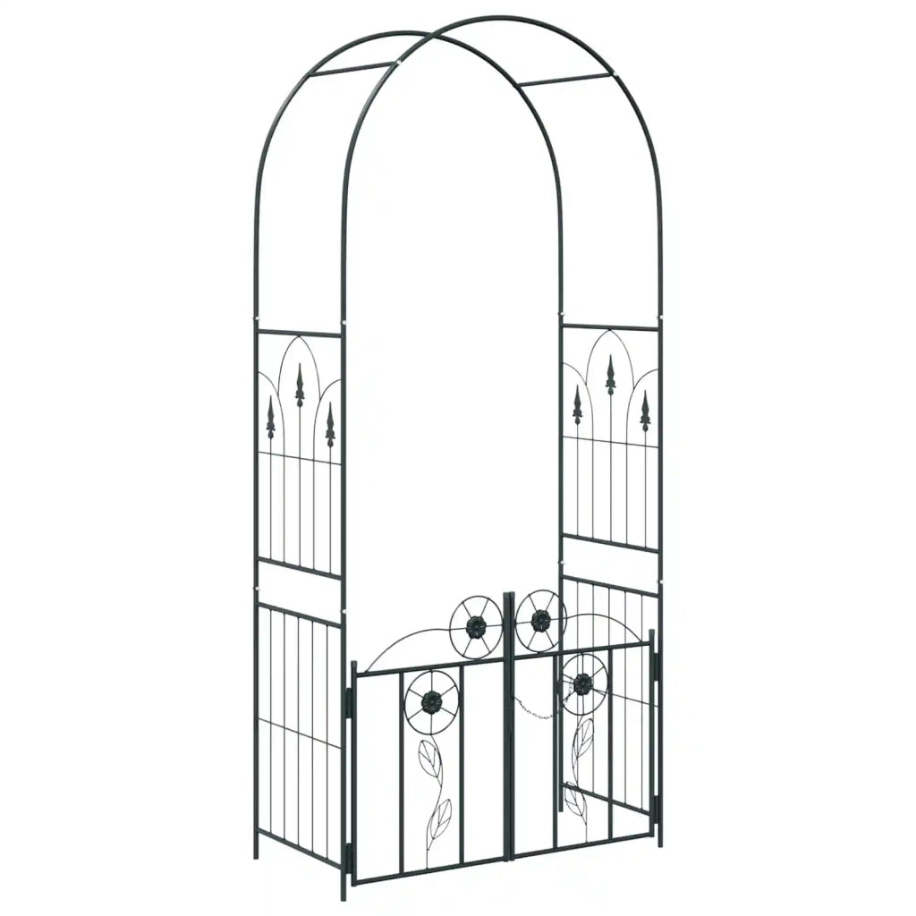 Arco da Giardino con blocco Nero 102 x 50 x 218 cm CFW6666258