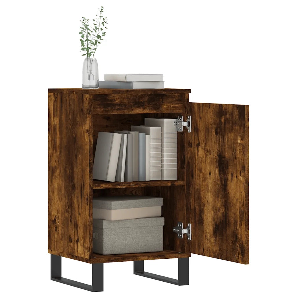 Credenza | Madia | Buffet da pranzo | Armadio da pranzo Rovere Fumo 40x35x70 cm in Legno Multistrato