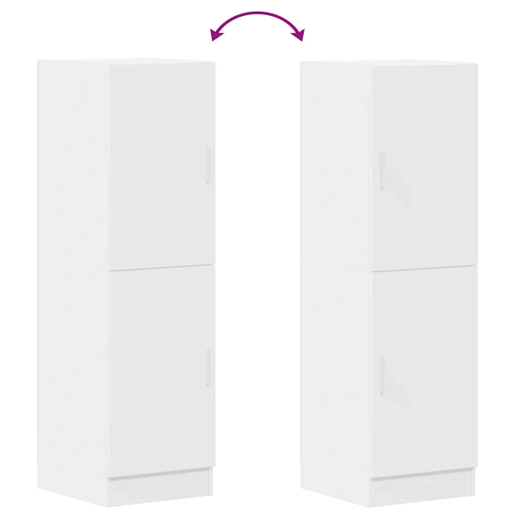 Mobile da Cucina-Credenza Bianco 38x41,5x131,5 cm in Legno Multistrato