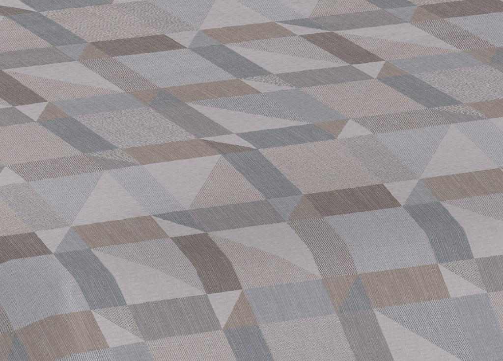 Copriletto Piquet Primavera Estate 100% Cotone Disegno 7879 Atene - Piazza e Mezza - Beige