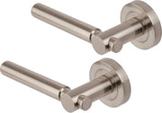 Maniglie per porte Astro passage - satin nickel rosa arancio rotonde - DH3610