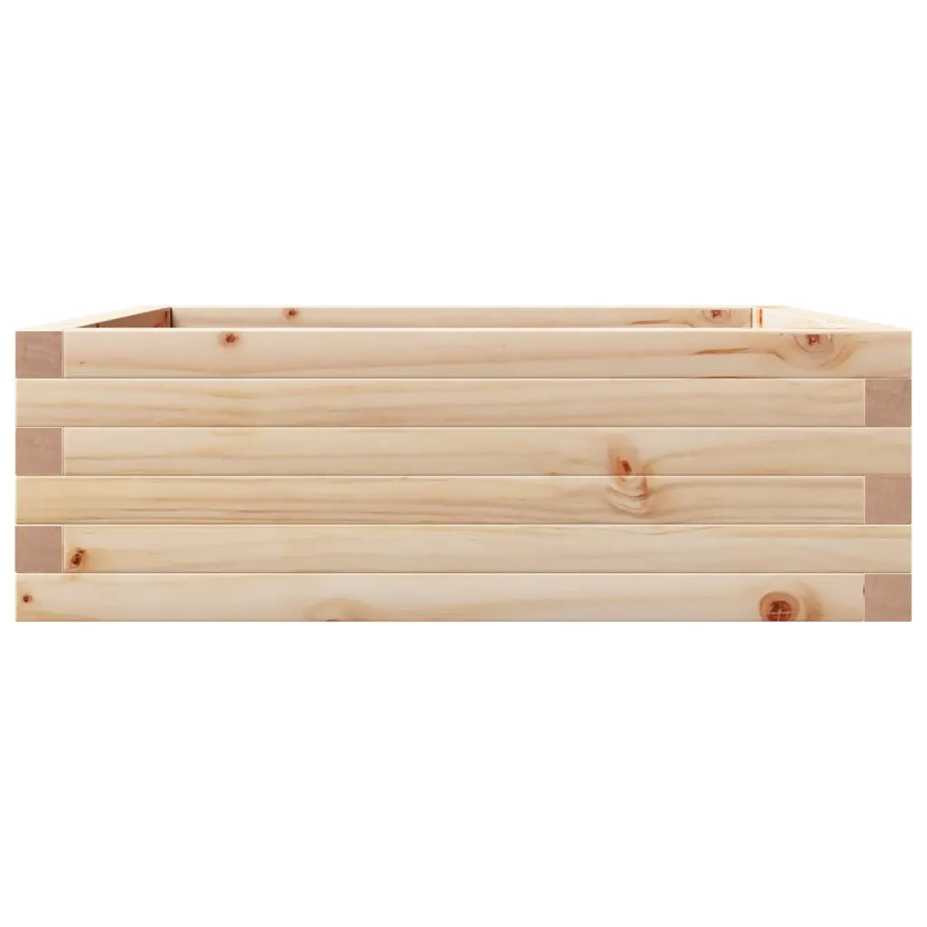 Fioriera da Giardino 70x70x23 cm in Legno Massello di Pino 847193