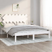 Giroletto-Struttura Letto Bianco 140x190 cm 4FT6 Double in Legno Massello