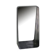 Specchio metallo nero rettangolare cm 25x12,5h48