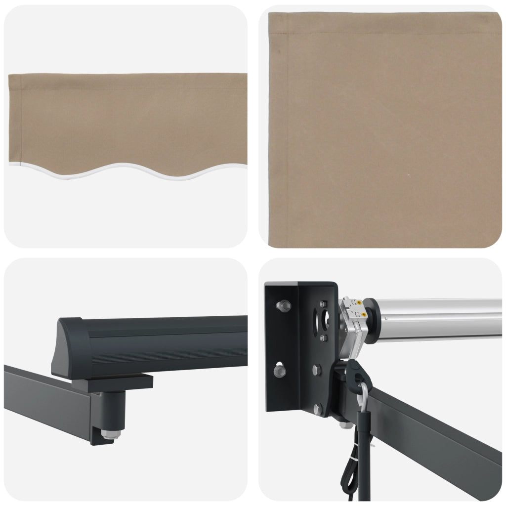 Tenda Retrattile Automatica Beige 350x250 cm