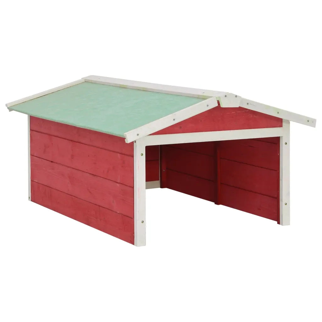 Casetta per Tosaerba Robotizzato 72x87x50 cm Rossa Bianca Abete cod mxl 61295