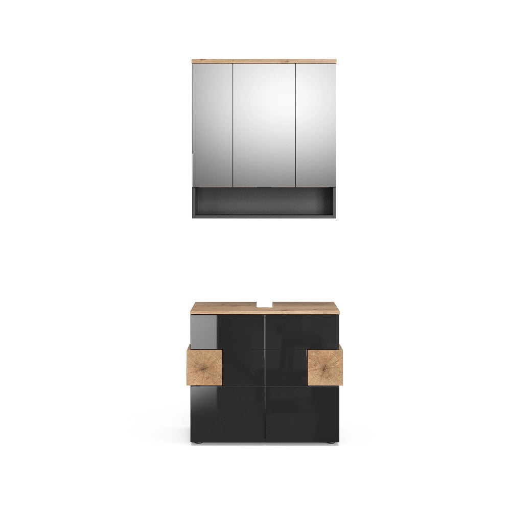Vicco Set mobili bagno Antracite 2 parti