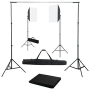 Kit per Studio Fotografico con Luci Softbox e Fondalecod mxl 96398