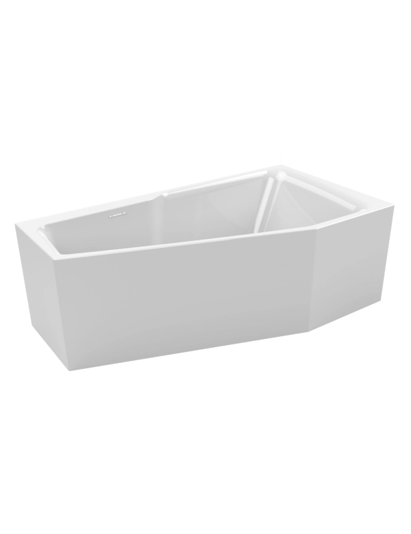 RIHO RETHINK SPACE M Vasca da bagno angolare sinistra in acrilico Plug&Play 170x90 cm