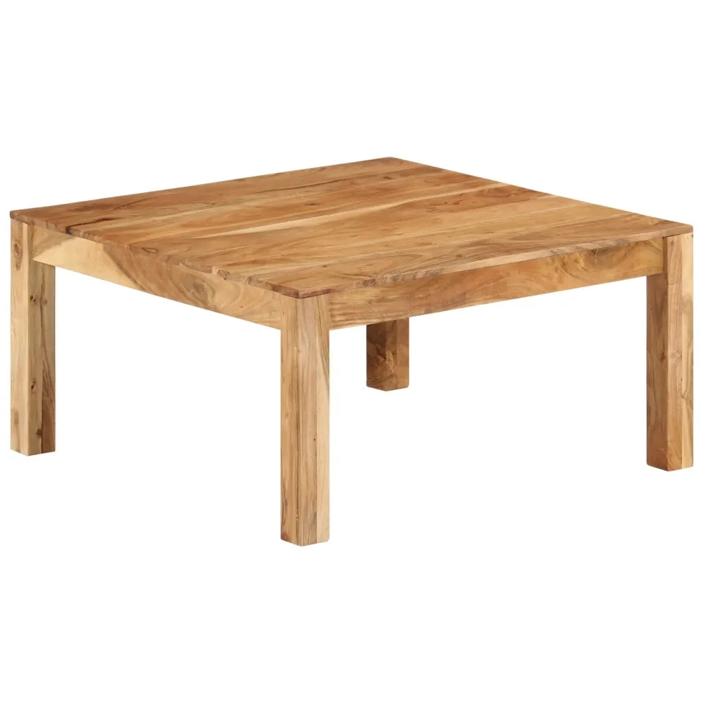 Tavolino da salotto | Tavolino da caff¨¨ | Tavolino da Soggiorno 80x80x40 cm in Legno Massello di Acacia