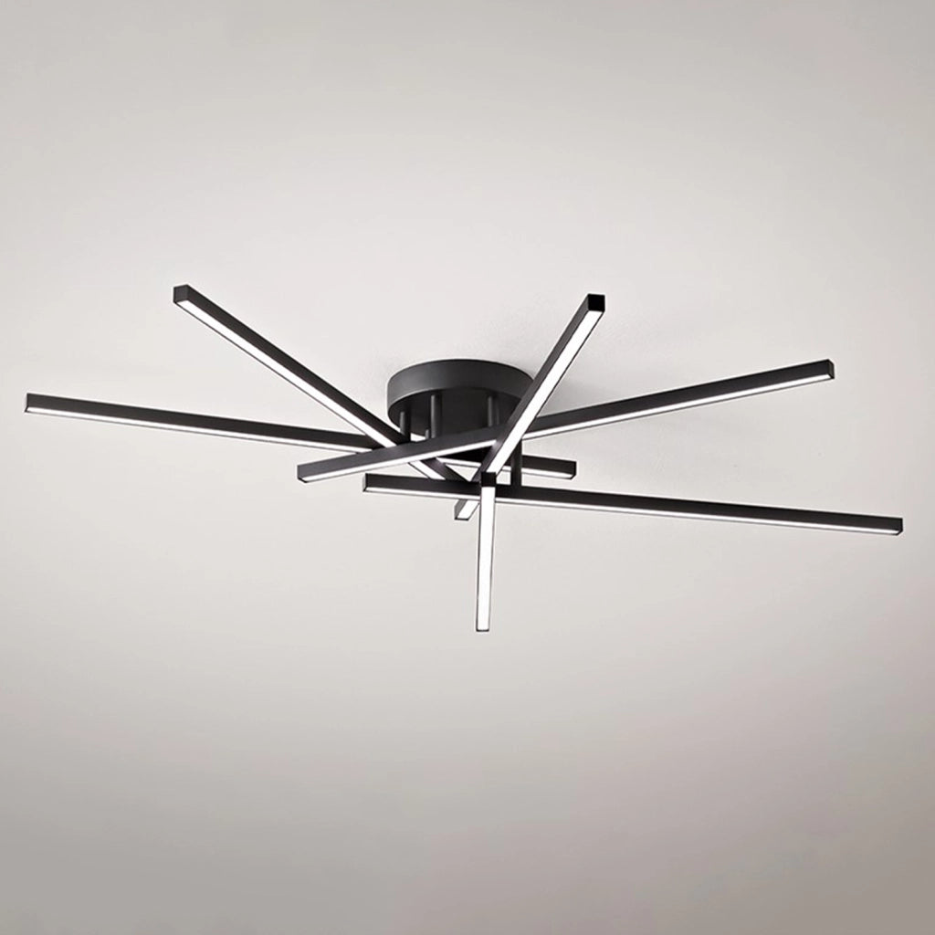Plafoniera Moderna Syncro Alluminio Nero Led 70W Dimmerabile Ip20