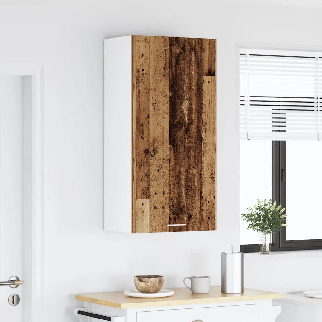 Armadio pensile Legno Antico e Bianco 50 x 31 x 100 cm 884352