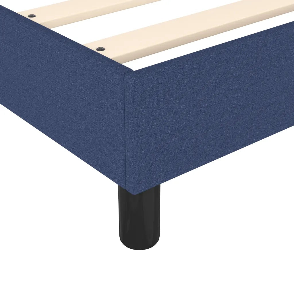 Struttura Letto a Rete a Molle Blu 200x200 cm in Tessuto 3120892