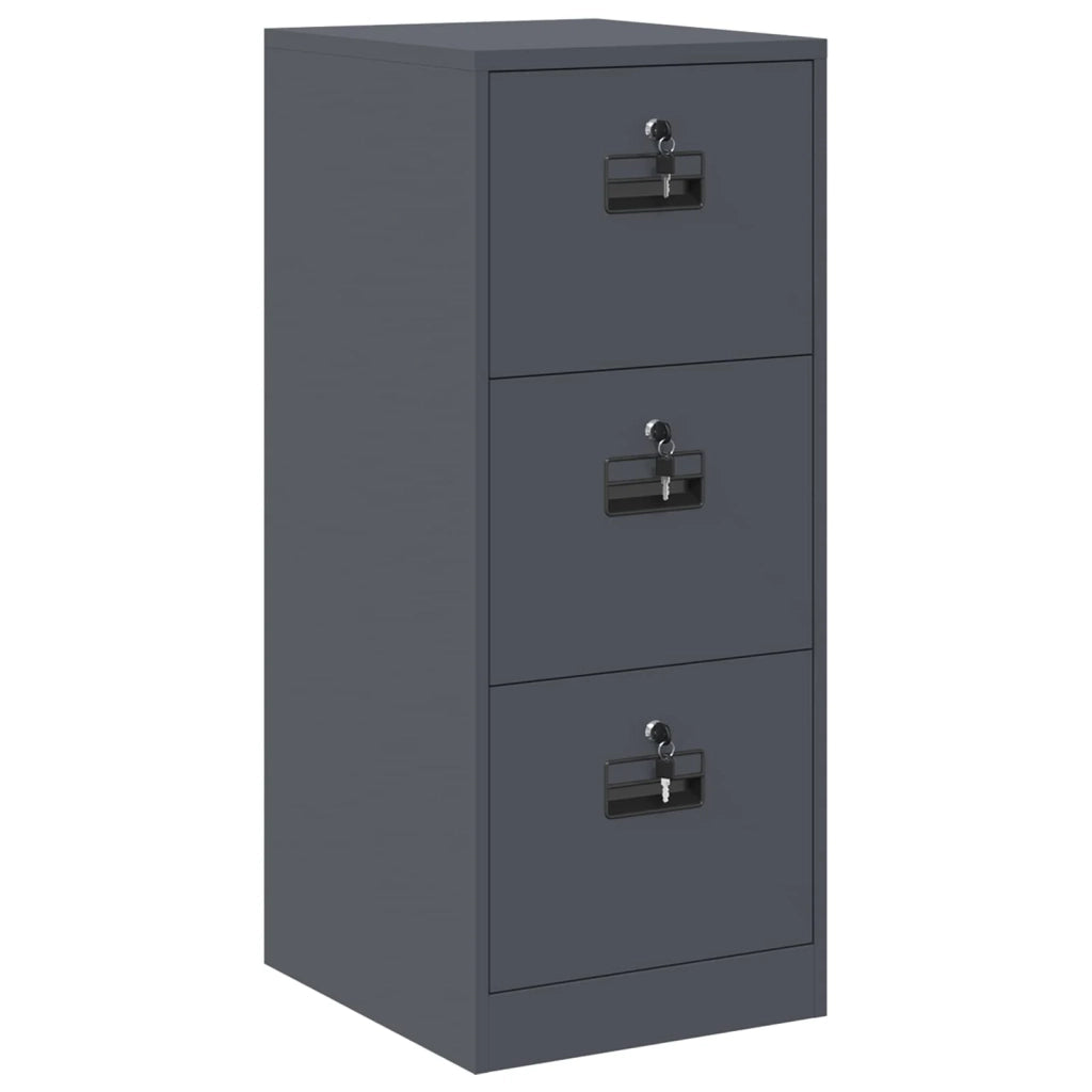 Armadio per File con cassetto Antracite 44 x 50 x 106.5 cm