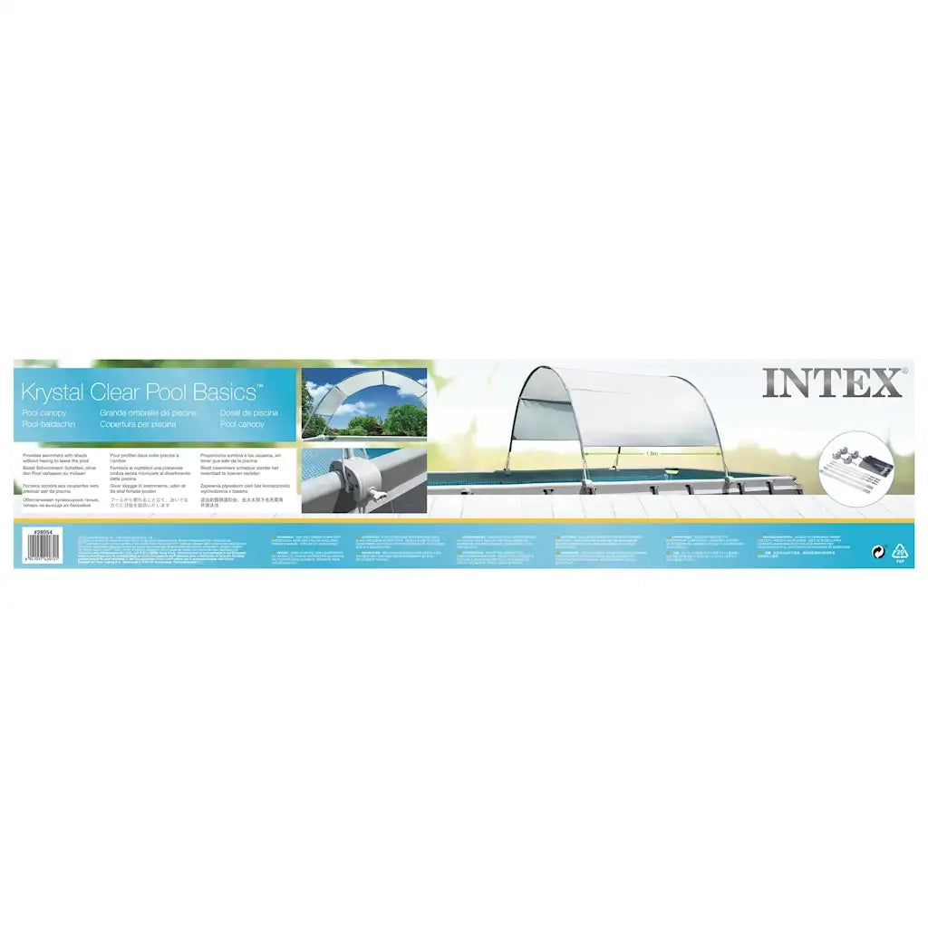 INTEX Tettoia per Piscina Grigio Chiaro 3202927