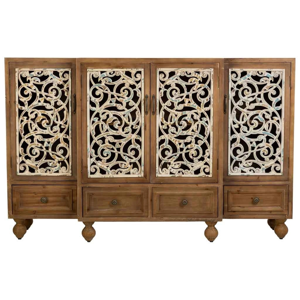 Credenza in legno marrone 160x42x102h