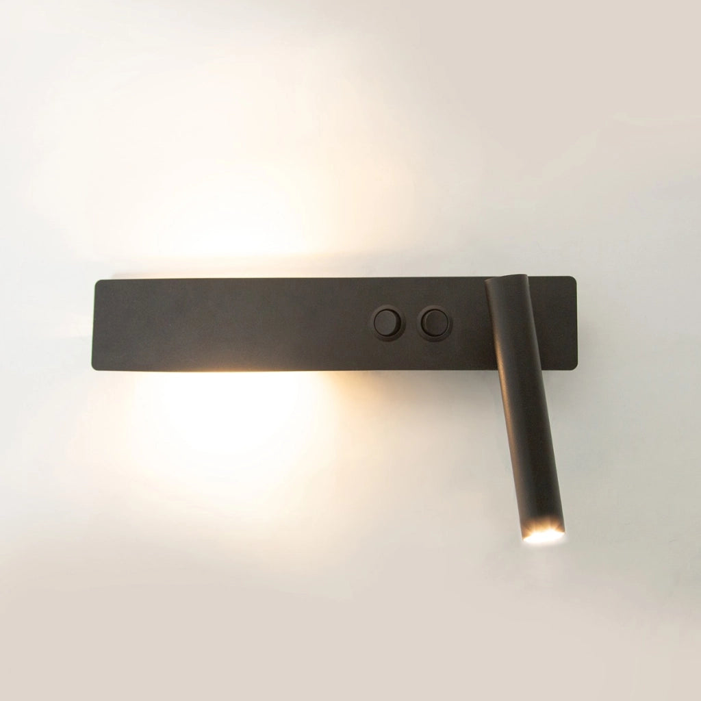 Applique moderna nera 2 spot orientabili G9 Sigma Hotel Mood