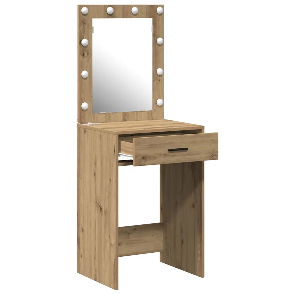 Toeletta | Tavolo da Trucco Rovere artigianale 50 x 41 x 135 cm