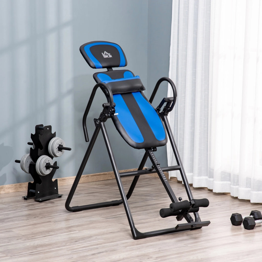 Divano reclinabile per inversioni ¨C Zephmum ¨C Nero+Blu 132x71x145 cm