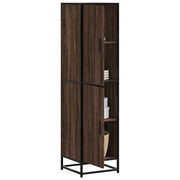 Credenza Rovere Marrone 35,5x35x139cm Legno Multistrato Metallo