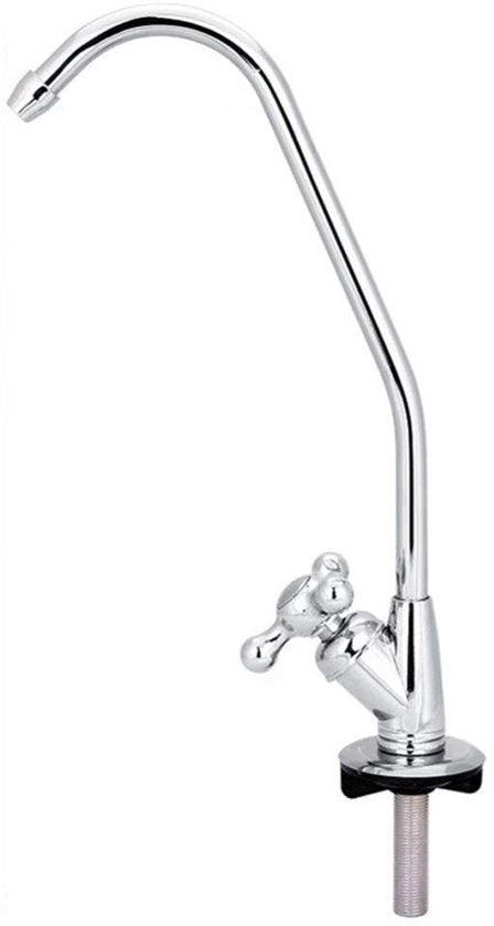 Zoccolatura per cucina con filtro per acqua - Altezza 28 cm - Cromo - Filtro per acqua - Decorazione elegante - Acciaio inossidabile - Rubinetto per acqua
