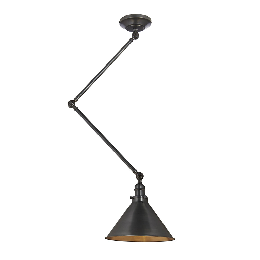 Plafoniera/applique Provence nero bronzo in acciaio E27 Elstead