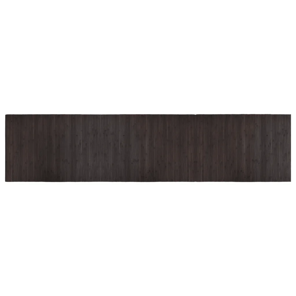 Tappeto Rettangolare Marrone Scuro 70x300 cm in BambÃ¹