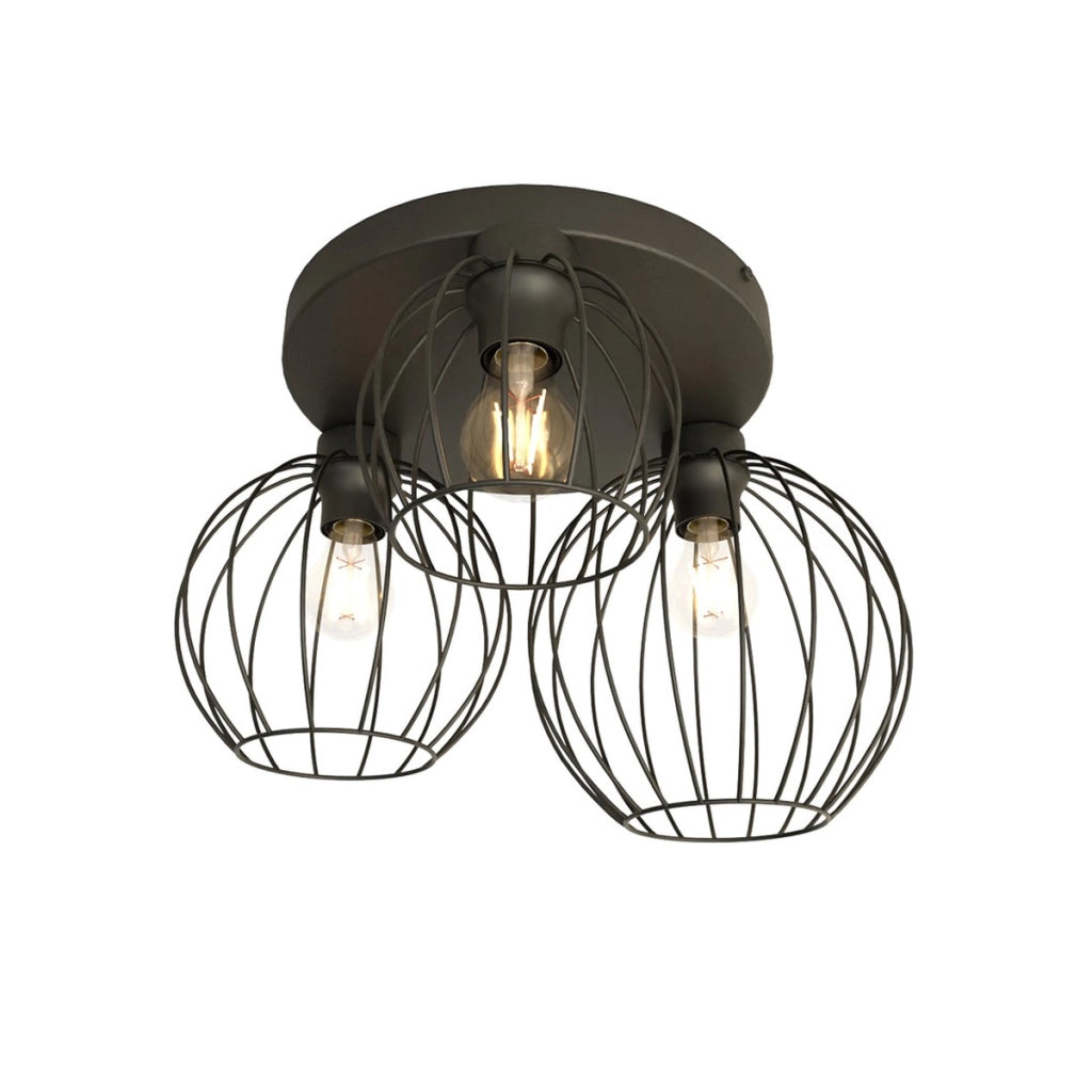 Lampada a sospensione NEST in acciaio nero opaco