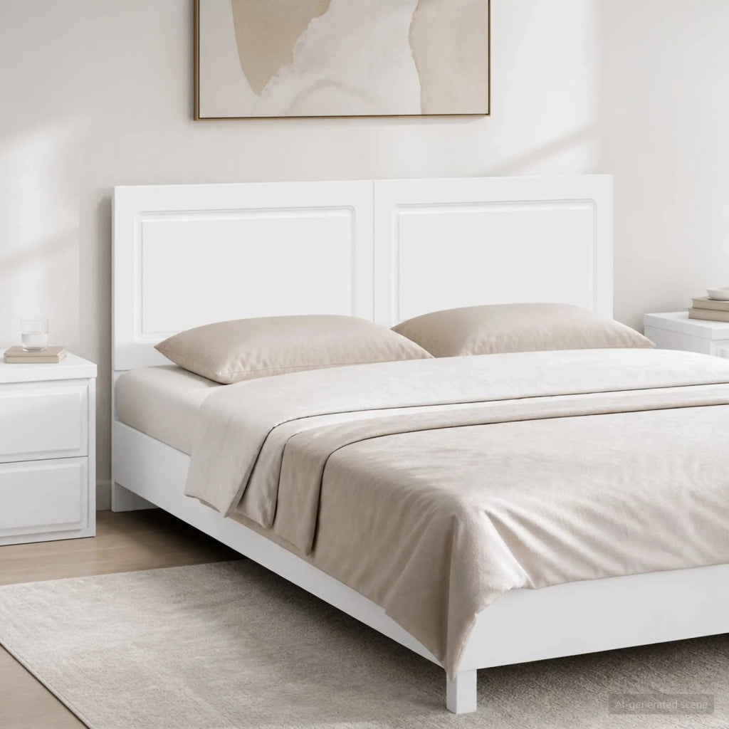 Testiera da Muro UTRECHT Bianco Legno ingegnerizzato 897805