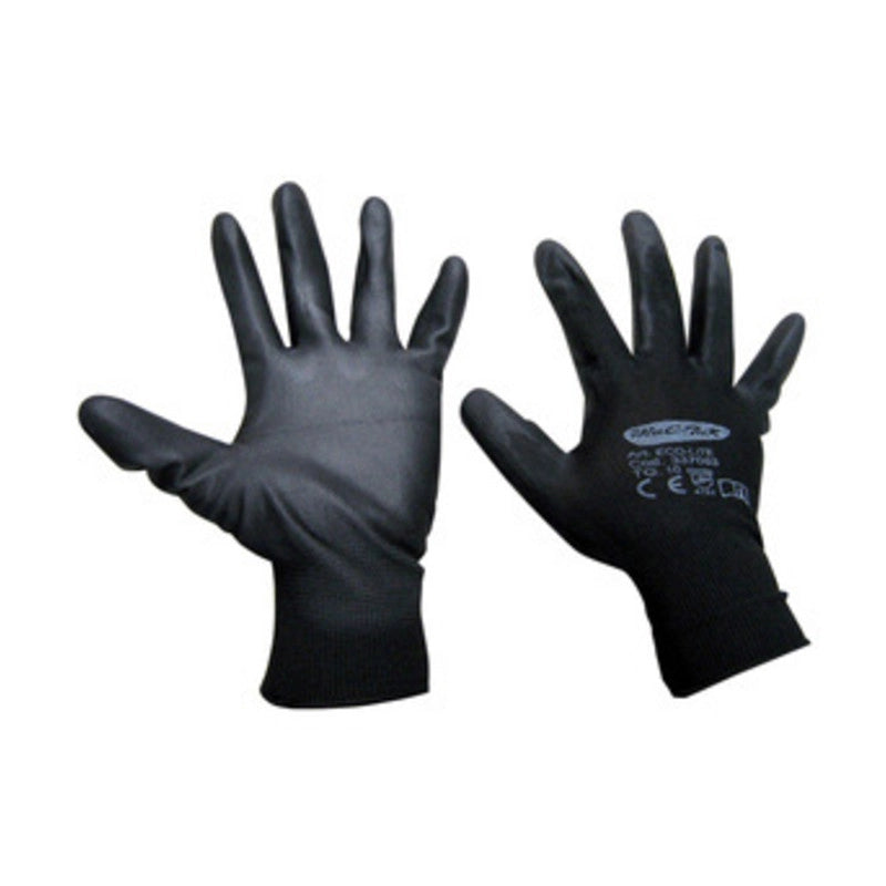 GUANTI NYLON POLIURETANO ECO-LITE NERO TG. 7- 12,0 paia
