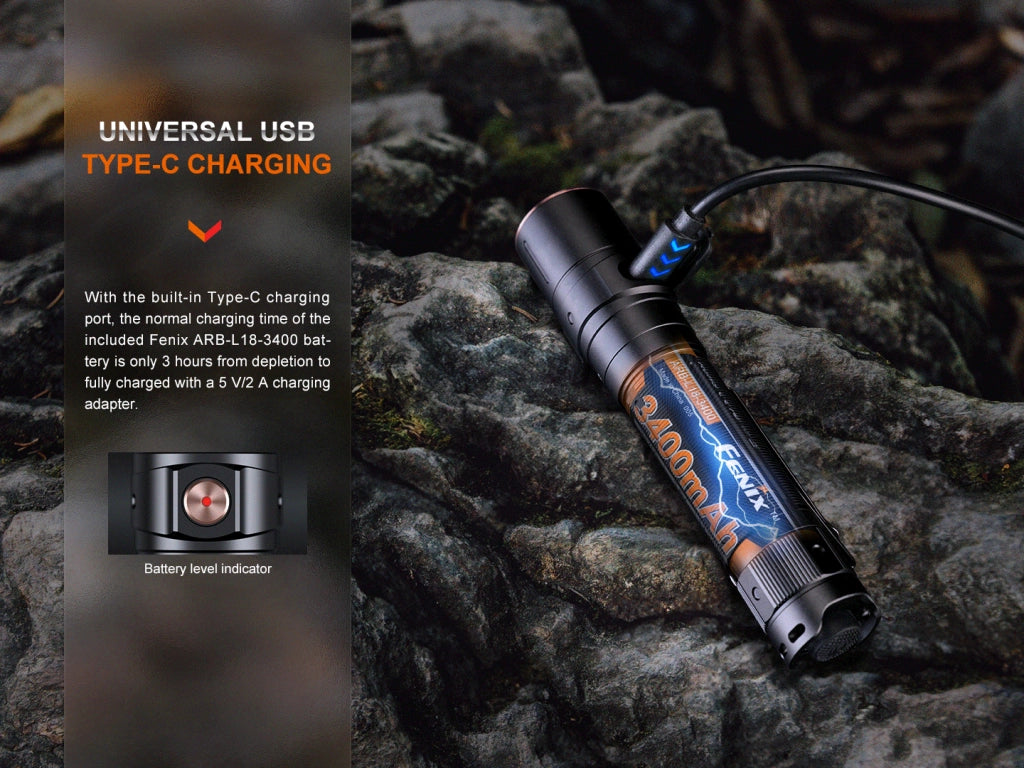 Torcia LED ricaricabile FENIX LD30R 1700 lumen 257 metri