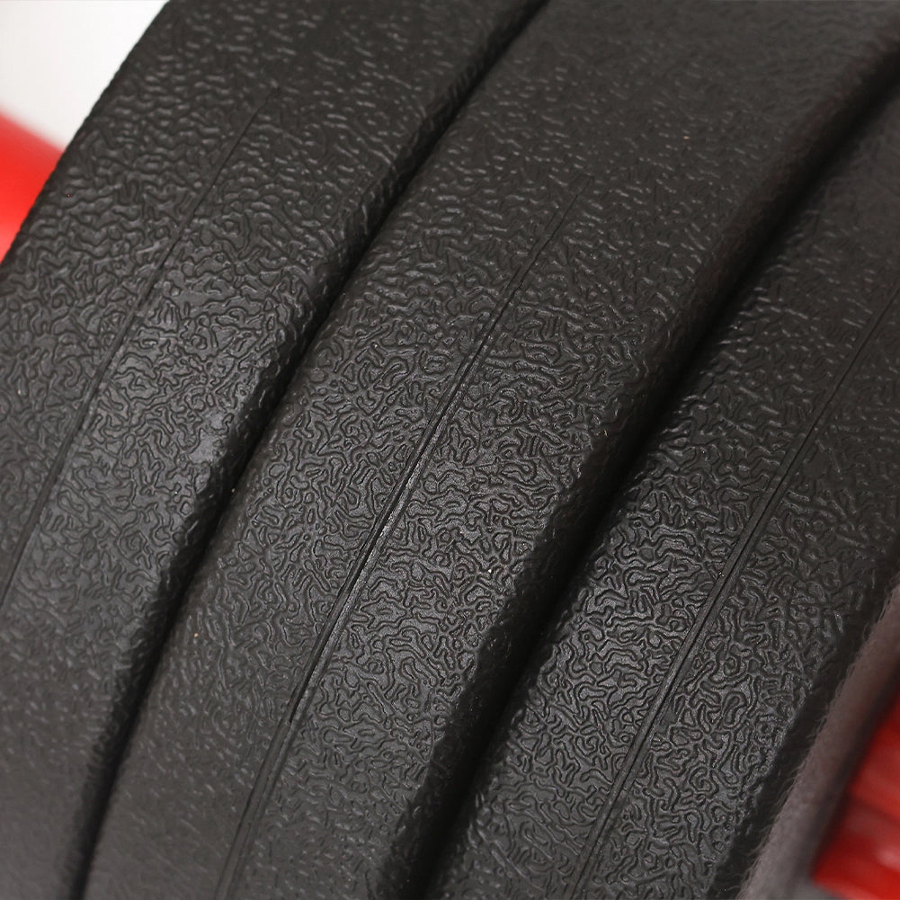 Set Manubri da 25kg (4x2.5kg+4x2kg+4x1.5kg) Bilanciere Pesi Fitness Rosso e Nero