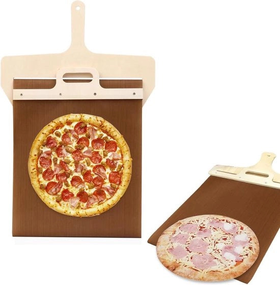 Pietanza da sfilare - pietanza da sfilare, schiacciata da pizza con superficie antitrasferimento, manico, lavabile in lavastoviglie