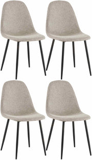 Set di 4 sedie per sala da pranzo in tessuto Napier 2