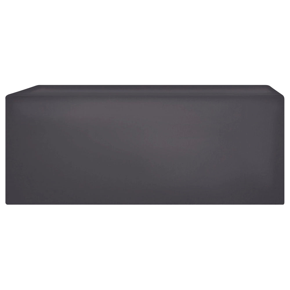 Copertura per mobili da giardino Tessuto rivestito in PVC nero 275 x 230 x 70 cm