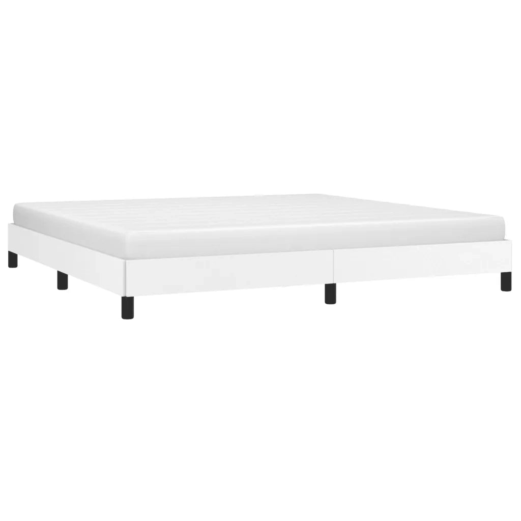 Giroletto-Struttura Letto Bianco 200x200 cm in Similpelle 714106
