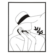 Decorazione in Metallo Viso 5, Nero, Metallo, 60x1x80 cm